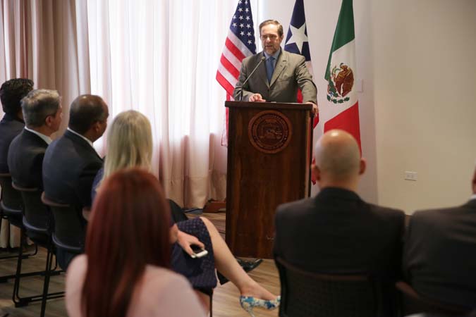 El Ministro de la Suprema Corte de Justicia de la Nación Mexicana, Jorge Mario Pardo Rebolledo ofreció la conferencia “El Nuevo Sistema de Justicia Penal Acusatorio y el Amparo en México”.