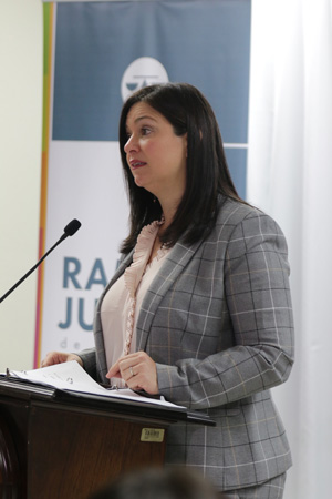 La Jueza Presidenta del Tribunal Supremo, Hon. Maite D. Oronoz Rodríguez, destacó la importancia del proyecto para la zona sur y las víctimas de violencia doméstica.