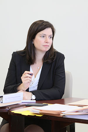 La Jueza Presidenta, Hon. Maite D. Oronoz Rodríguez, dirigió los trabajos del Consejo Asesor Judicial.