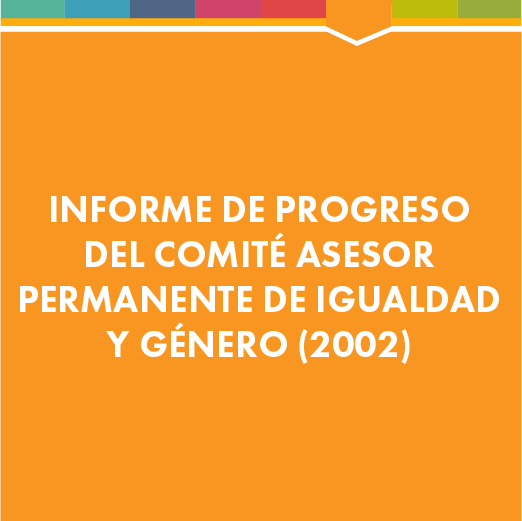 Informe de Progreso del Comité Asesor Permanente de Igualdad y Género (2002)